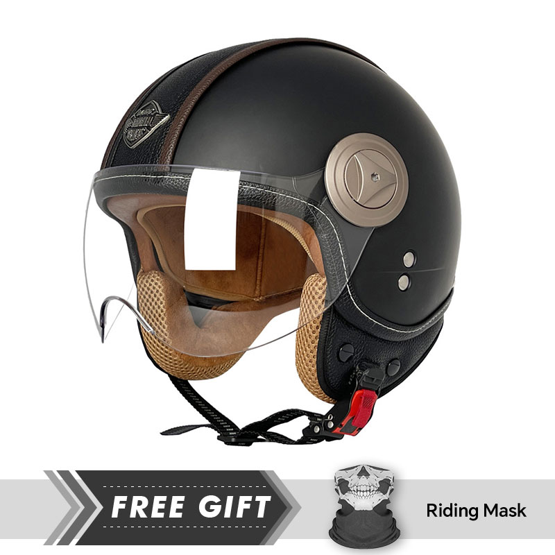 Motorcycle Gear In Store - Açık Yüz Motosiklet Kaskı Rahat 3/4