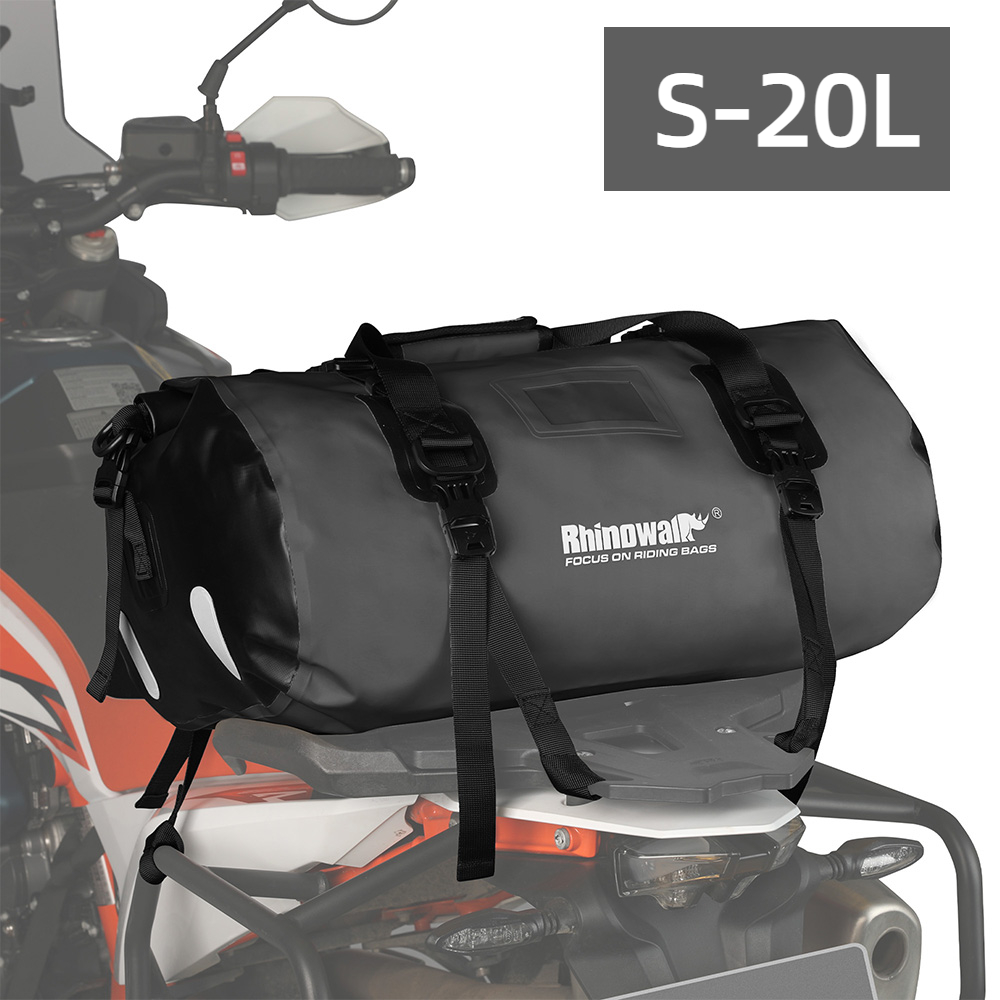 Motorcycle Gear Rack - Rhinowalk 20L Motosiklet Kuyruk Çantası, motosiklet