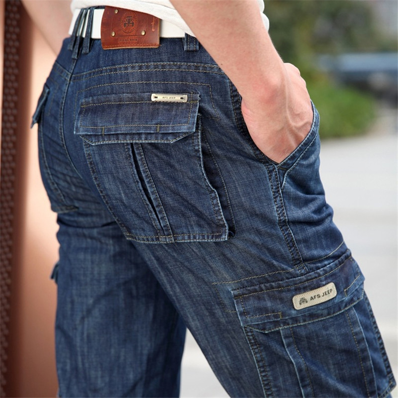 Motorcycle Gear Jeans - Erkek askeri kot pantolon tulum çok