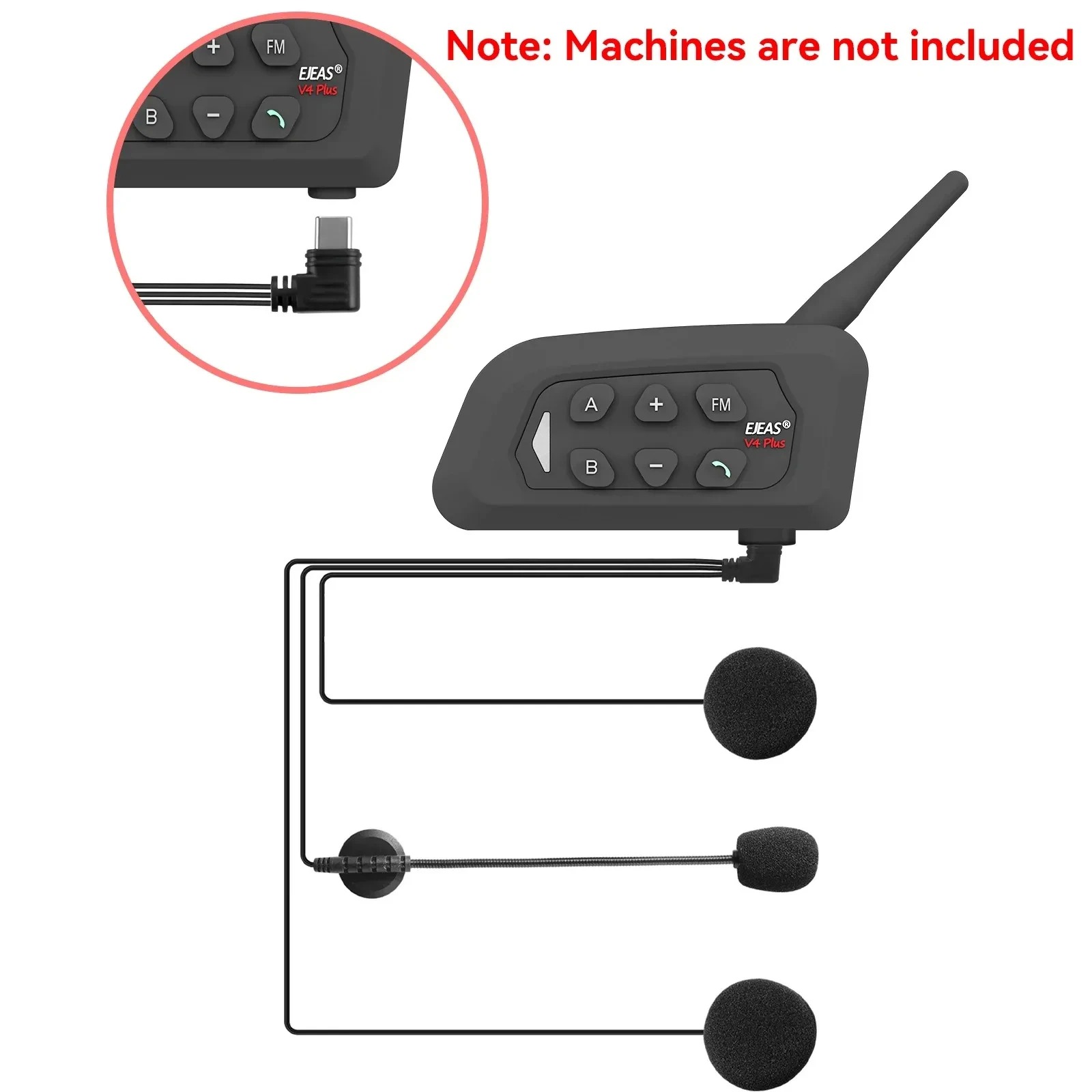 EJEAS V6 PRO /V4 PLUS Motosikl - Intercom Headset Helmet incelemesi ve fiyatı