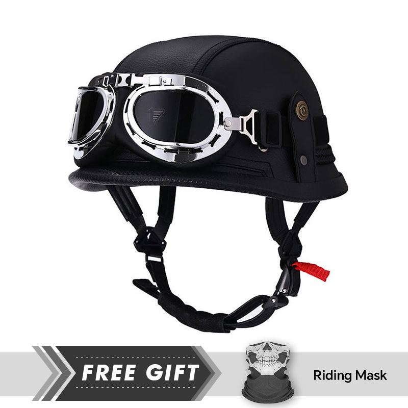Klasik yarım yüz kask koruma h - Motorcycle Gear In Store incelemesi ve fiyatı
