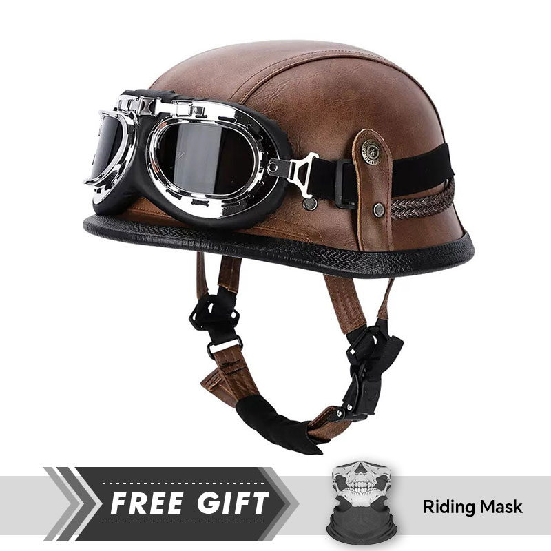 Klasik yarım yüz kask koruma h - Motorcycle Gear In Store incelemesi ve fiyatı