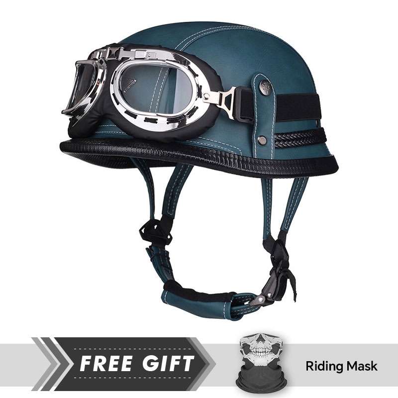 Klasik yarım yüz kask koruma h - Motorcycle Gear In Store incelemesi ve fiyatı