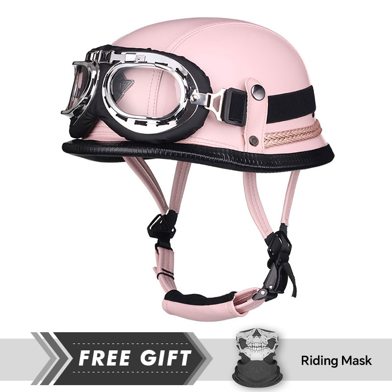 Klasik yarım yüz kask koruma h - Motorcycle Gear In Store incelemesi ve fiyatı