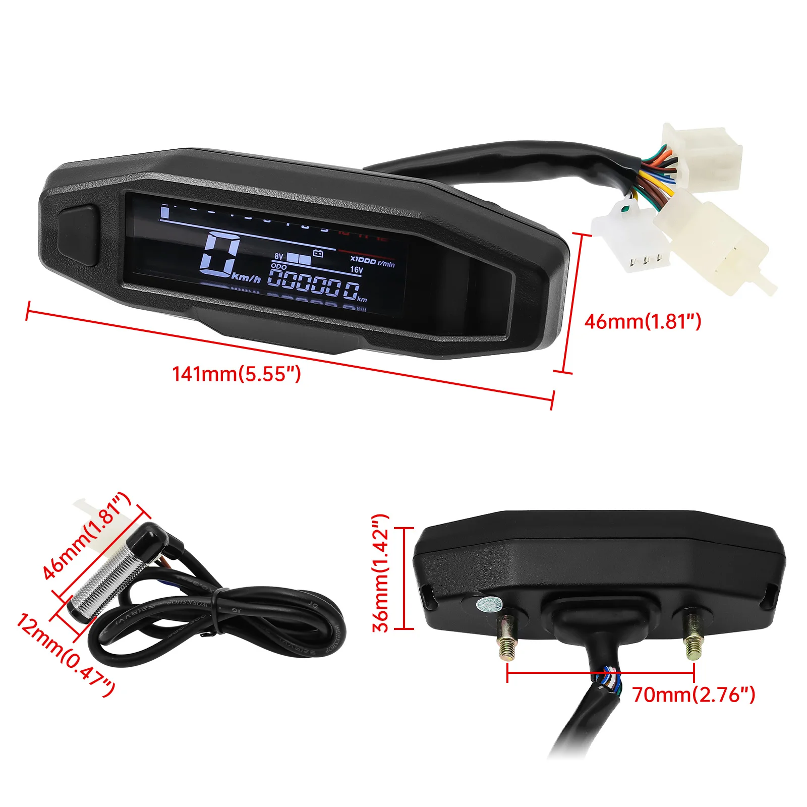 Yeni bir evrensel Moto RPM tak - Gear Indicator Display incelemesi ve fiyatı