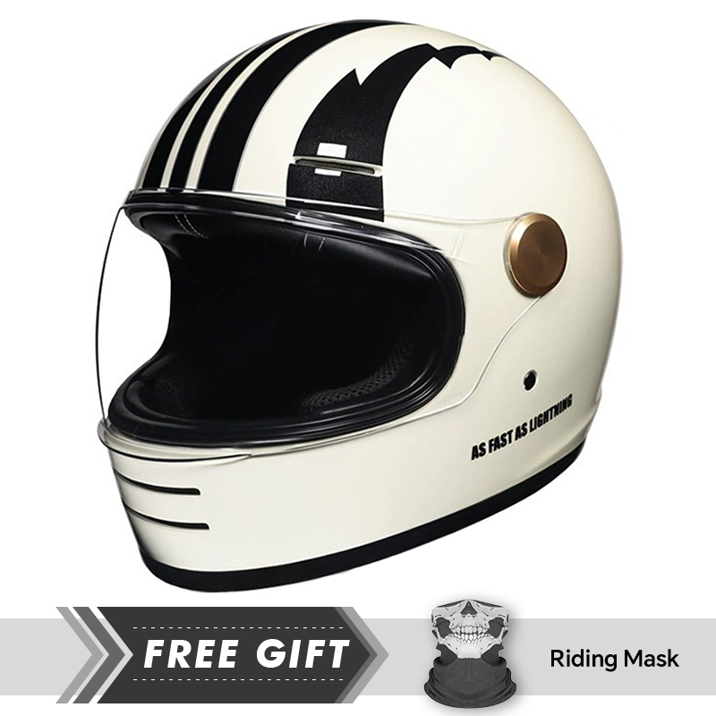 DOT Onaylı Retro Deri Tam Yüz  - Motorcycle Gear In Store incelemesi ve fiyatı